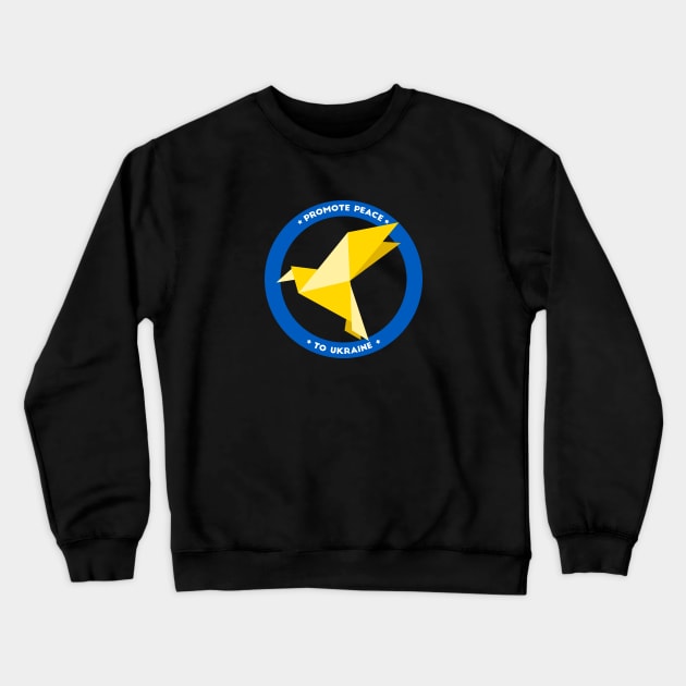 Ukraine Support No War Promote Peace bird Crewneck Sweatshirt by Vity